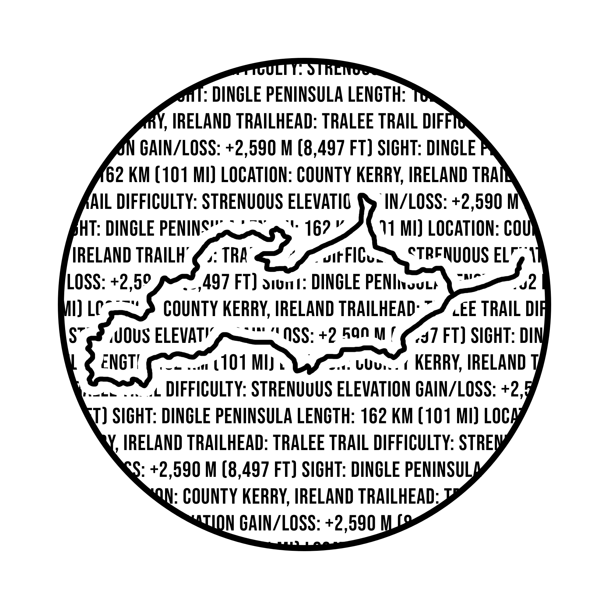 Dingle Way Medal Design