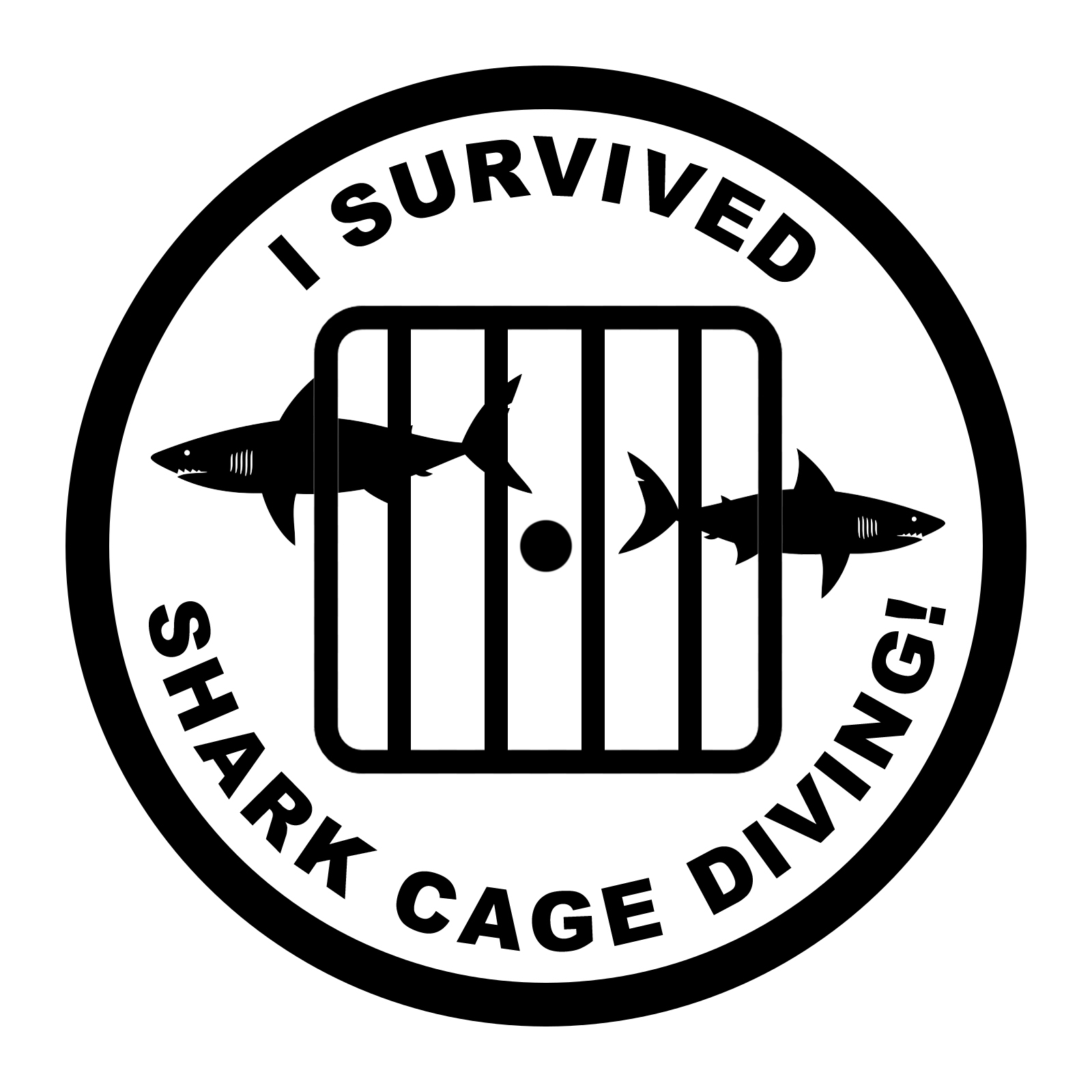 Great White Shark Cage Diving Medal